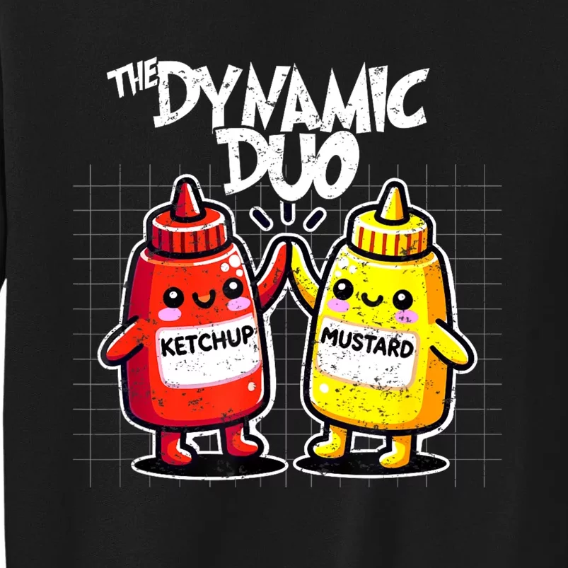 Mustard Dynamic Duo Best Friends Funny Condiment Tall Sweatshirt