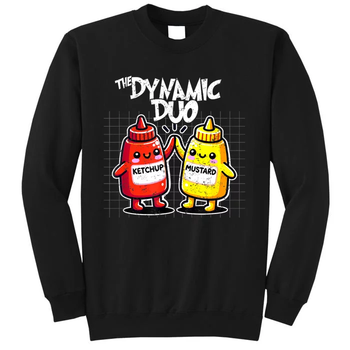 Mustard Dynamic Duo Best Friends Funny Condiment Tall Sweatshirt