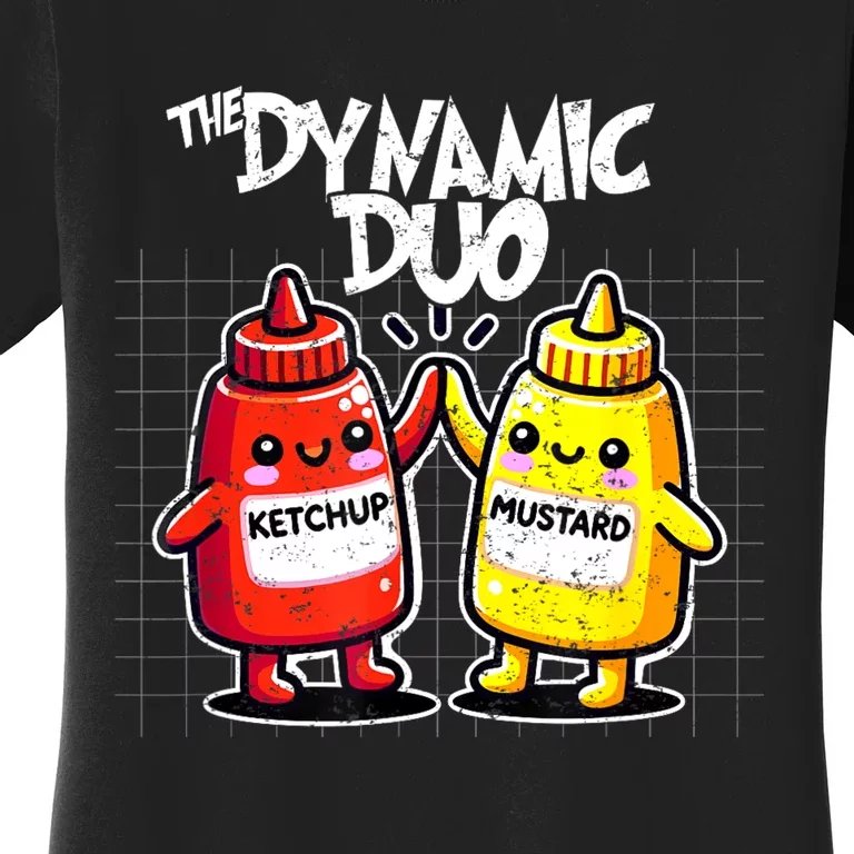 Mustard Dynamic Duo Best Friends Funny Condiment Women's T-Shirt