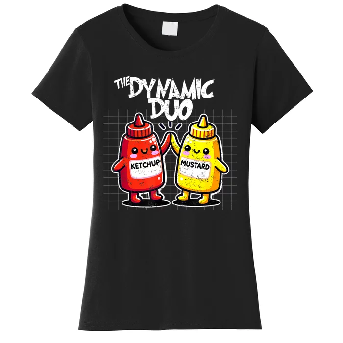 Mustard Dynamic Duo Best Friends Funny Condiment Women's T-Shirt