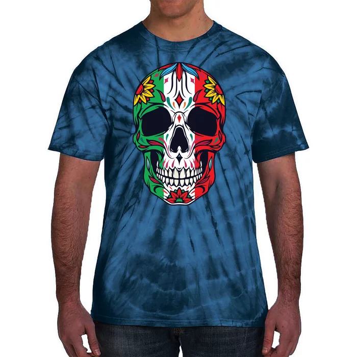 Mexican Dia De Los Muertos Day Of The Dead Tie-Dye T-Shirt