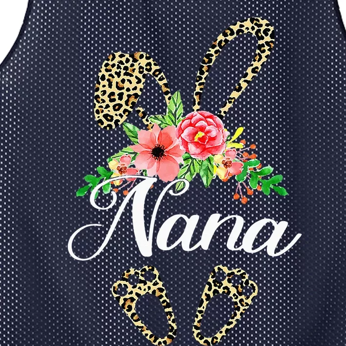 Mother's Day Easter Gifts Flower Nana Leopard Bunny Mesh Reversible Basketball Jersey Tank