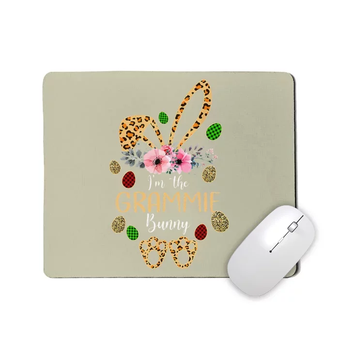 Mother's Day Easter Gifts Flower Grammie Leopard Bunny Mousepad