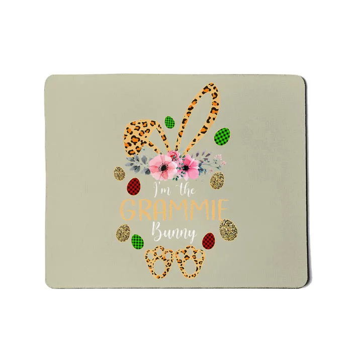 Mother's Day Easter Gifts Flower Grammie Leopard Bunny Mousepad