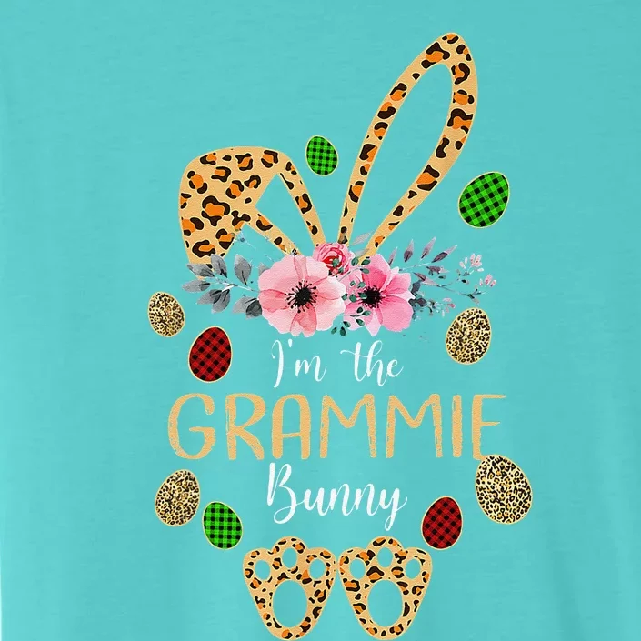 Mother's Day Easter Gifts Flower Grammie Leopard Bunny ChromaSoft Performance T-Shirt