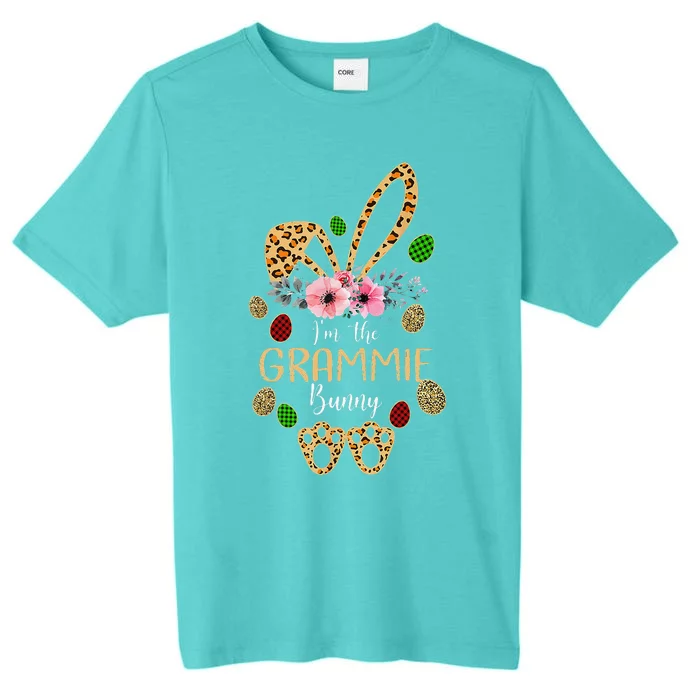 Mother's Day Easter Gifts Flower Grammie Leopard Bunny ChromaSoft Performance T-Shirt