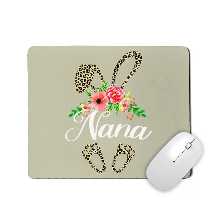 Mother's Day Easter Gifts Flower Nana Leopard Bunny Mousepad