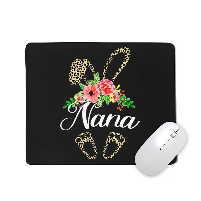 Mother's Day Easter Gifts Flower Nana Leopard Bunny Mousepad