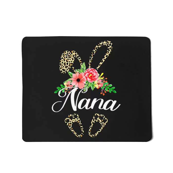 Mother's Day Easter Gifts Flower Nana Leopard Bunny Mousepad