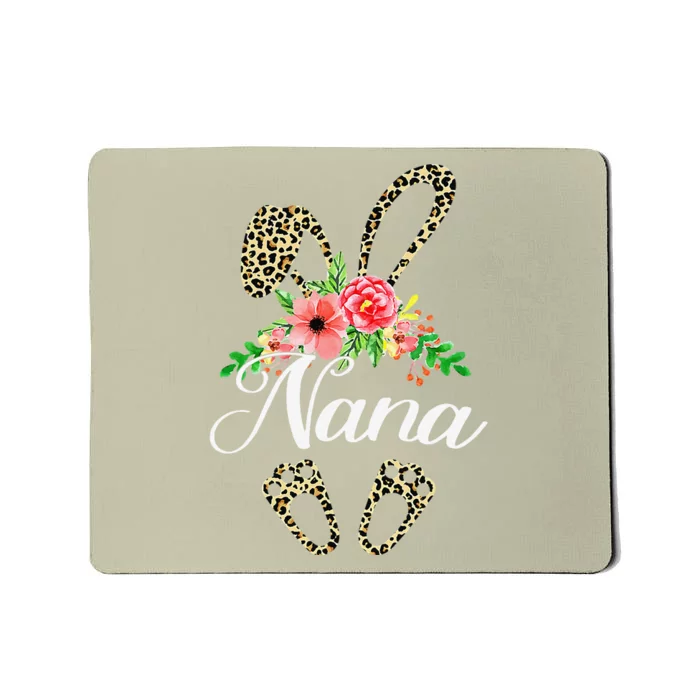 Mother's Day Easter Gifts Flower Nana Leopard Bunny Mousepad