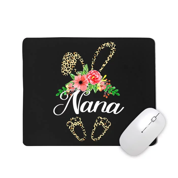 Mother's Day Easter Gifts Flower Nana Leopard Bunny Mousepad