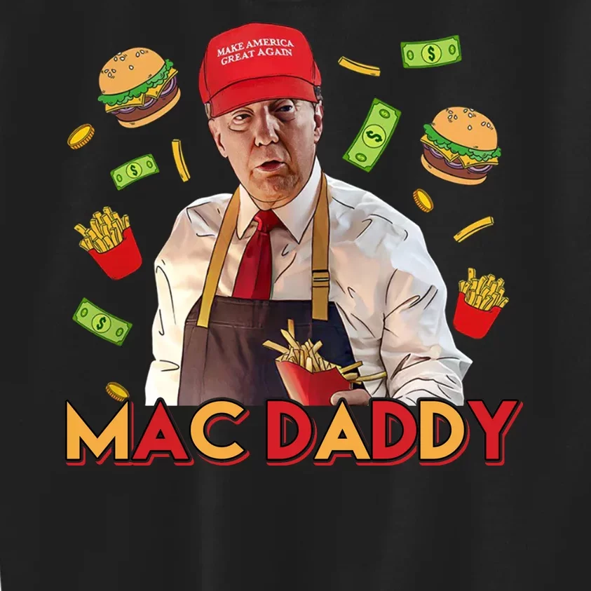 Mac Daddy Funny Mcdon Donald Trump Kids Sweatshirt