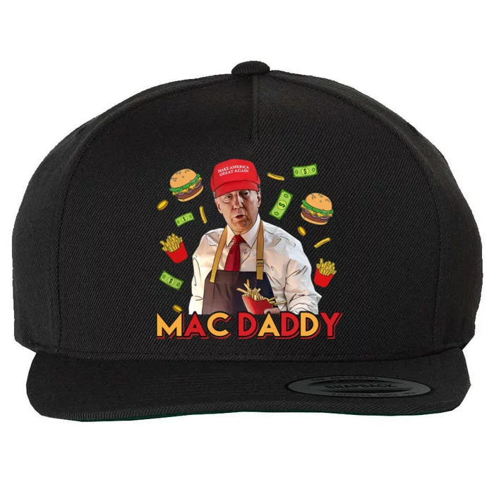 Mac Daddy Funny Mcdon Donald Trump Wool Snapback Cap