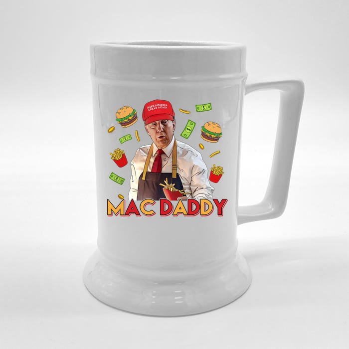 Mac Daddy Funny Mcdon Donald Trump Front & Back Beer Stein