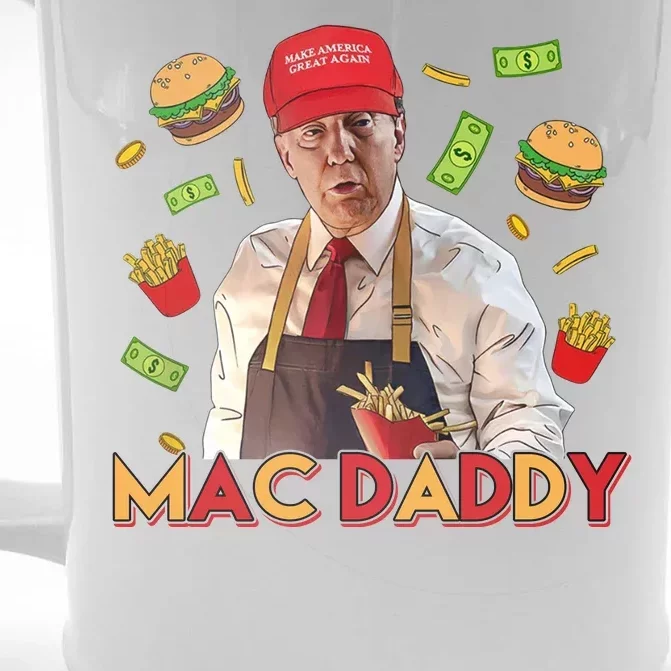 Mac Daddy Funny Mcdon Donald Trump Front & Back Beer Stein