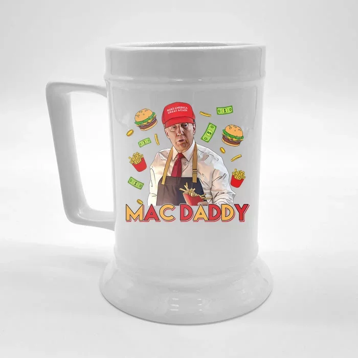 Mac Daddy Funny Mcdon Donald Trump Front & Back Beer Stein