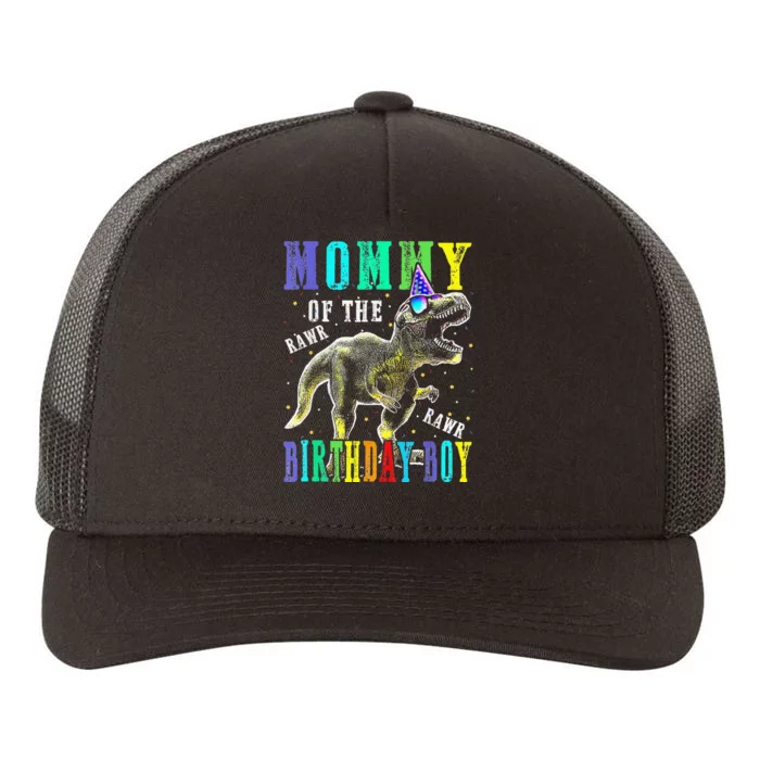 Mommy Dinosaur Funny Cute Birthday Family Apparel Yupoong Adult 5-Panel Trucker Hat