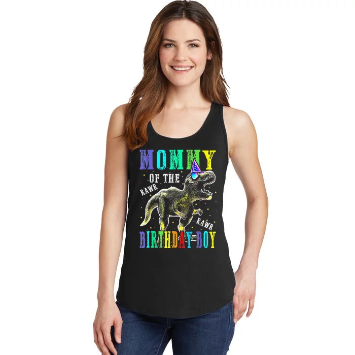 Mommy Dinosaur Funny Cute Birthday Family Apparel Ladies Essential Tank