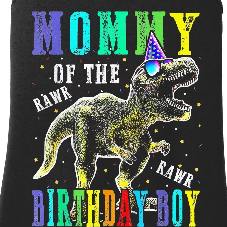 Mommy Dinosaur Funny Cute Birthday Family Apparel Ladies Essential Tank