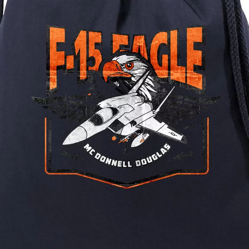 McDonnell Douglas F 15 EAGLE Bomber Drawstring Bag