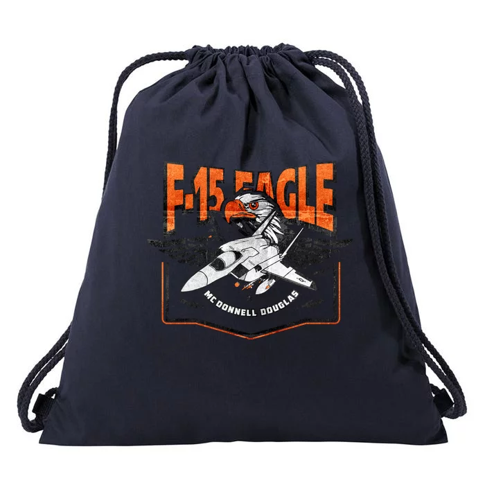 McDonnell Douglas F 15 EAGLE Bomber Drawstring Bag