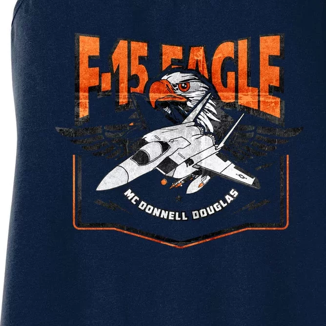 McDonnell Douglas F 15 EAGLE Bomber Women's Racerback Tank