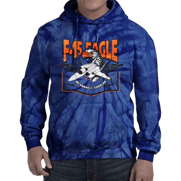 McDonnell Douglas F 15 EAGLE Bomber Tie Dye Hoodie