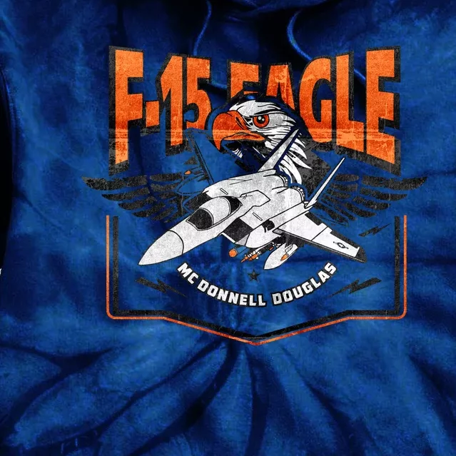 McDonnell Douglas F 15 EAGLE Bomber Tie Dye Hoodie