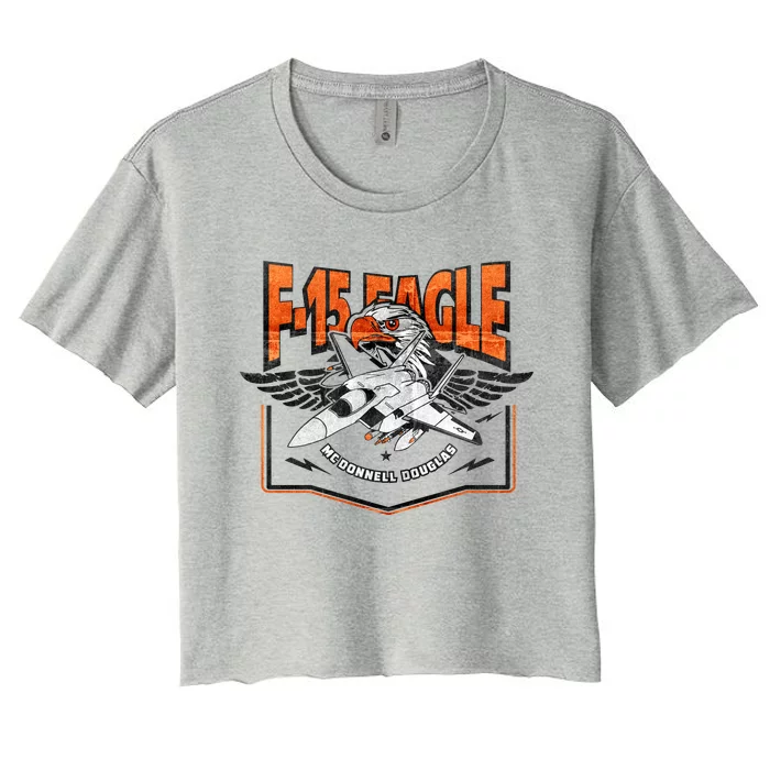 McDonnell Douglas F 15 EAGLE Bomber Women's Crop Top Tee