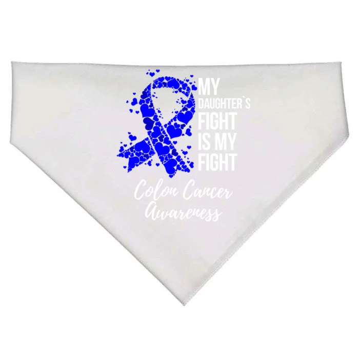 My Daughter’s Fight Is My Fight Colon Cancer Awareness Cute Gift USA-Made Doggie Bandana