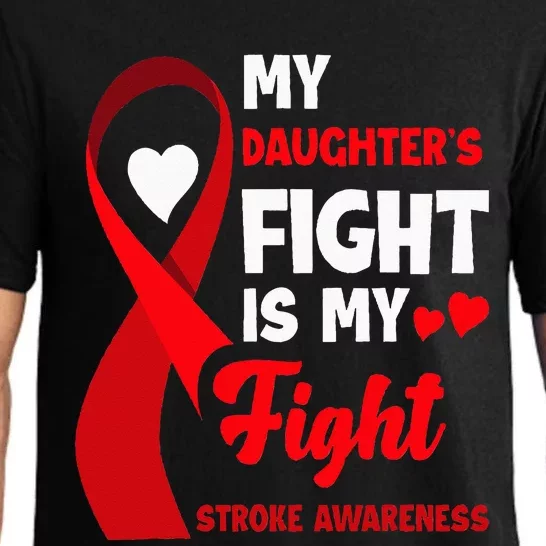 My Daughters Fight Is My Fight Family Stroke Awareness Pajama Set