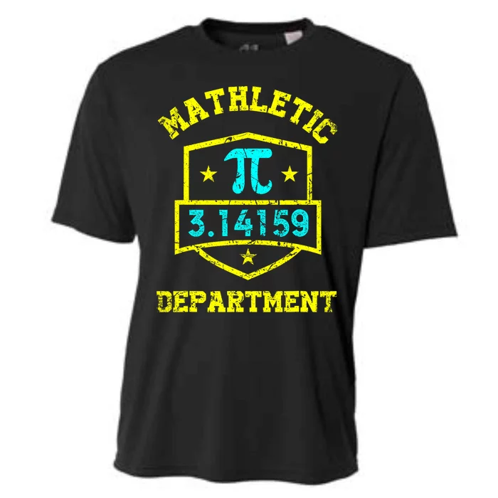 Mathletic Department Funy Math Teacher Student Pi Day Joke Cooling Performance Crew T-Shirt