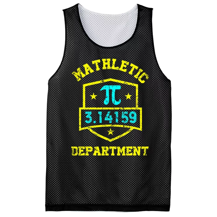 Mathletic Department Funy Math Teacher Student Pi Day Joke Mesh Reversible Basketball Jersey Tank