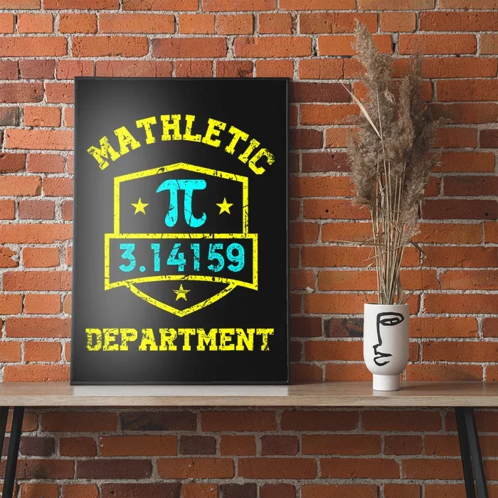 Mathletic Department Funy Math Teacher Student Pi Day Joke Poster