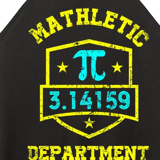 Mathletic Department Funy Math Teacher Student Pi Day Joke Women’s Perfect Tri Rocker Tank