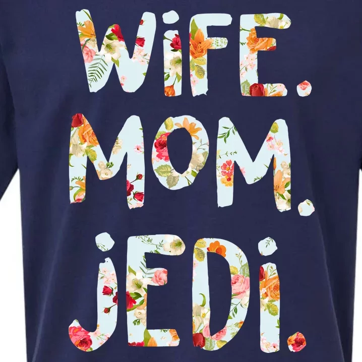 Mothers Day Flower Floral Wife Mom Jedi Sueded Cloud Jersey T-Shirt