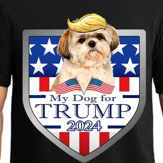 My Dog For Trump 2024 Shih Tzu Pajama Set