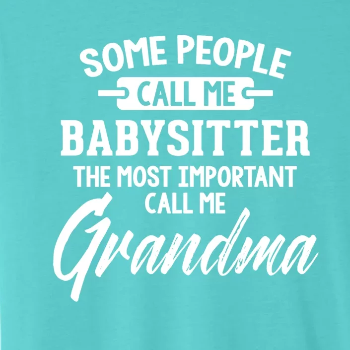 Mothers Day Funny Gift Sitter Grandma Meaningful Gift ChromaSoft Performance T-Shirt