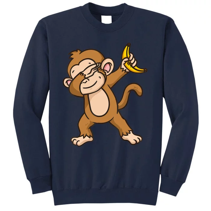 Monkey Dabbing Funny Tall Sweatshirt