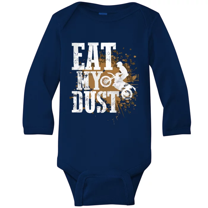 Motocross Design For Dirtbike Biker Men Baby Long Sleeve Bodysuit