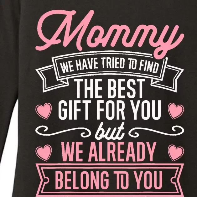 Mothers Day for Mom from Daughter Son Best Mom Womens CVC Long Sleeve Shirt