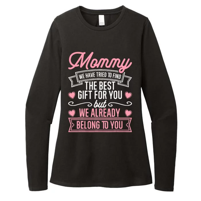 Mothers Day for Mom from Daughter Son Best Mom Womens CVC Long Sleeve Shirt