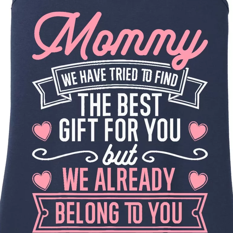 Mothers Day for Mom from Daughter Son Best Mom Ladies Essential Tank