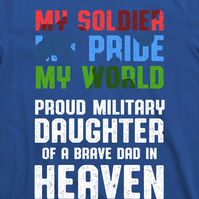 Military Daughter Freedom Memorial Day Gift T-Shirt