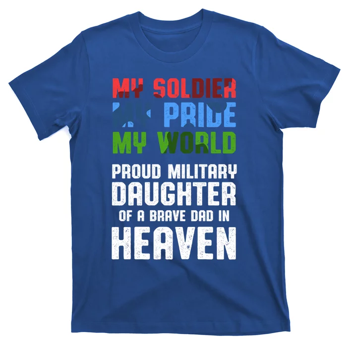 Military Daughter Freedom Memorial Day Gift T-Shirt