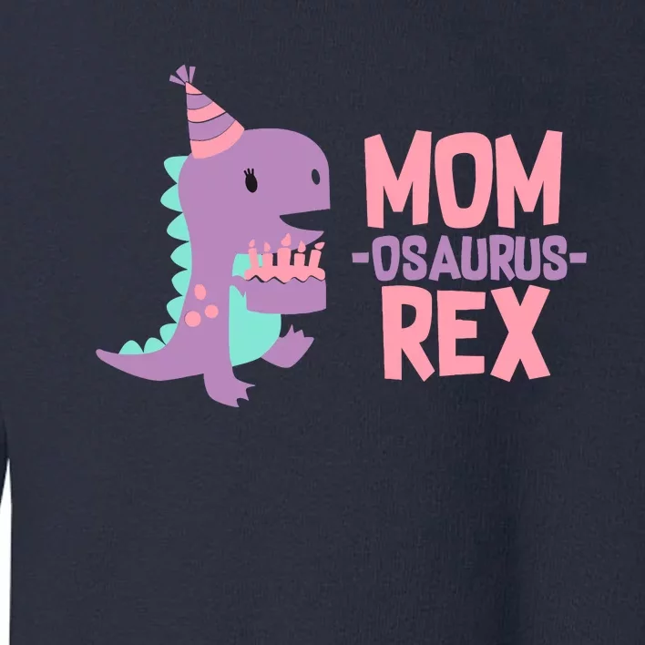 Mom Dinosaur Family Matching Birthday Girl Party Daughtrer Toddler Sweatshirt