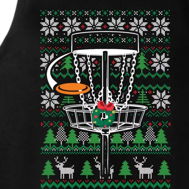 Merry Discmas Funny Gift Ladies Tri-Blend Wicking Tank