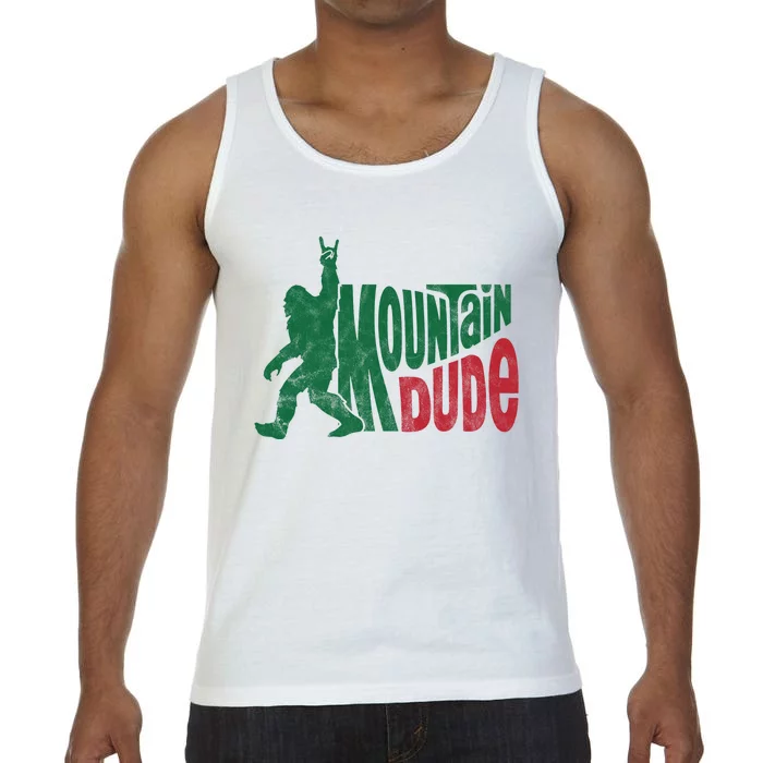 Mountain Dude Funny Bigfoot Comfort Colors® Tank Top