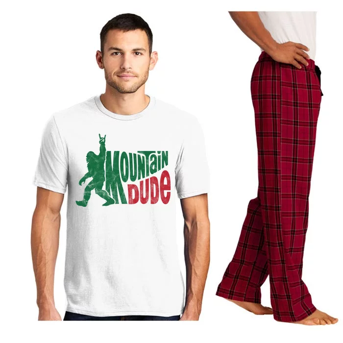 Mountain Dude Funny Bigfoot Pajama Set