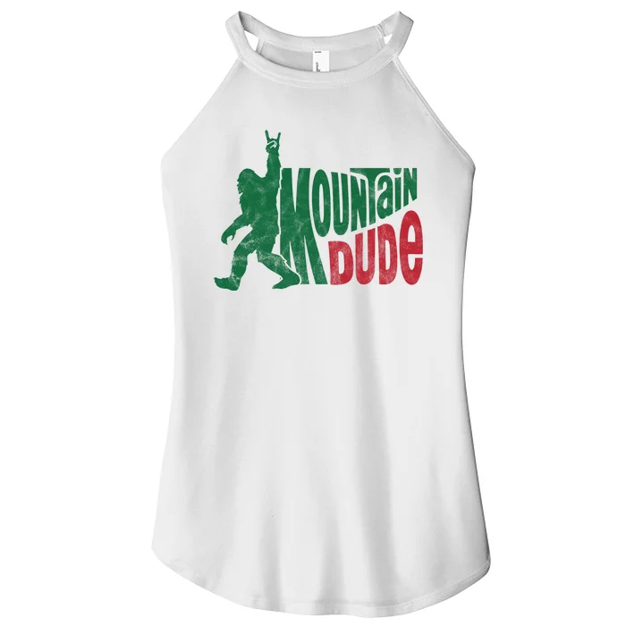 Mountain Dude Funny Bigfoot Women’s Perfect Tri Rocker Tank